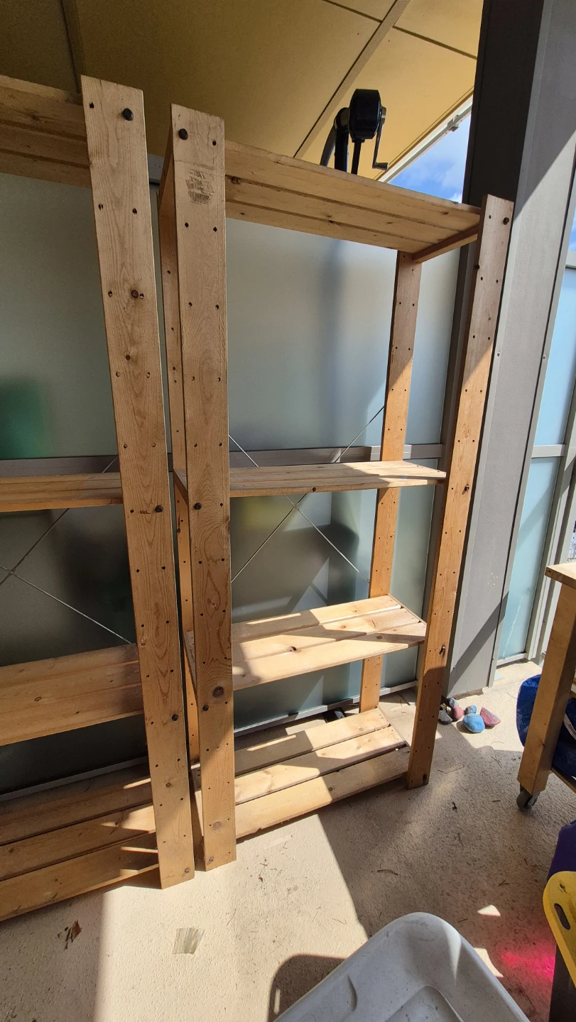 Wood Storage Shelving Units (Set of 2) - photo 4