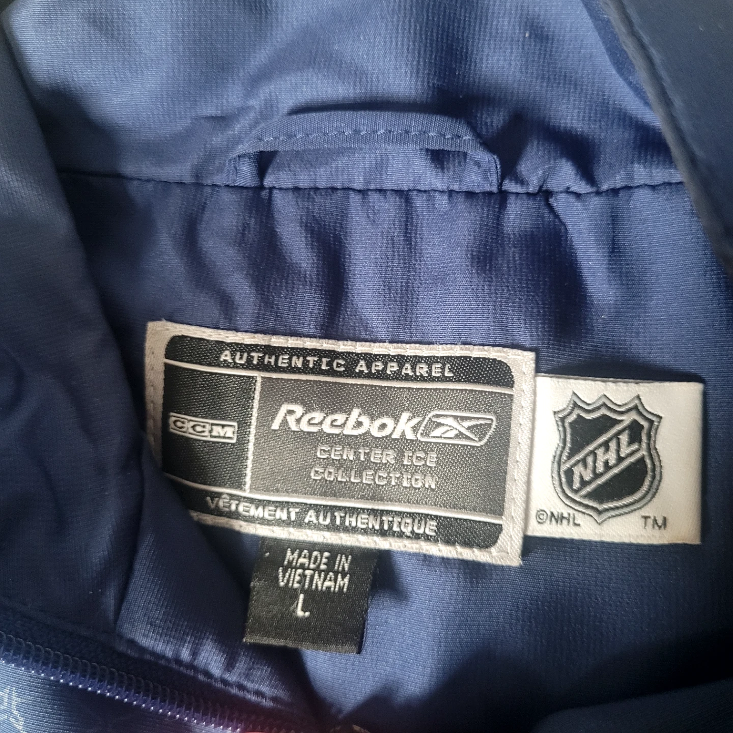 Reebok Toronto Maple Leafs Quarter Zip Pullover Jacket L - photo 2