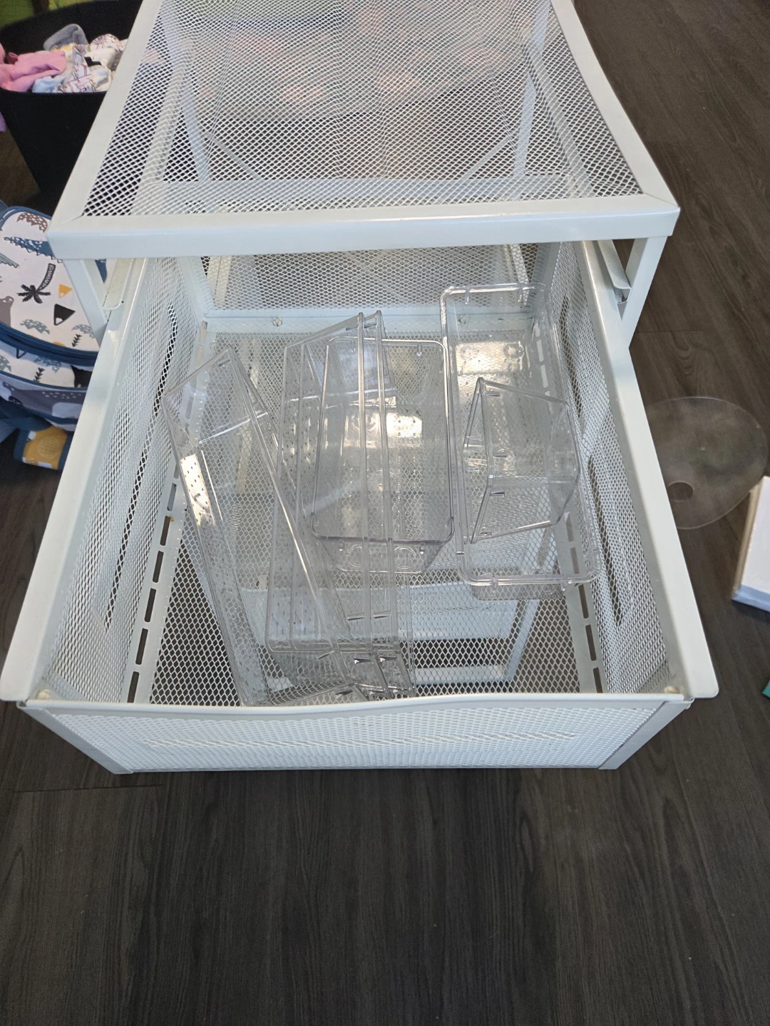 White 3-Drawer Storage Cart - photo 2