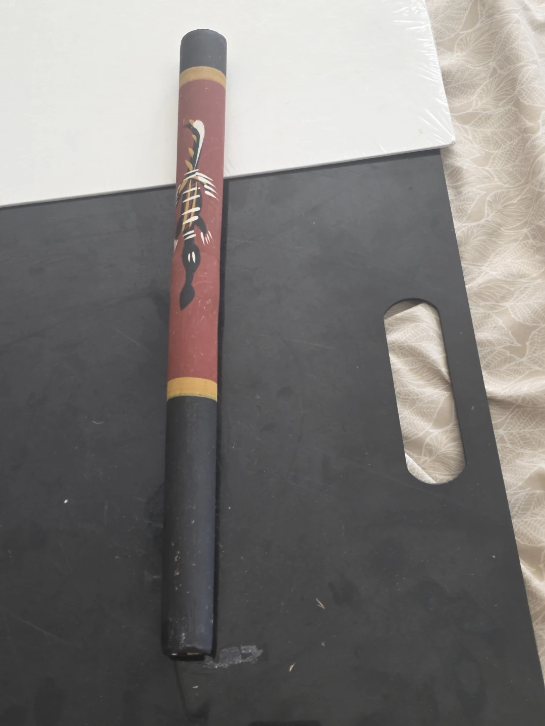 Hand-Painted Australian Indigenous Wooden Stick