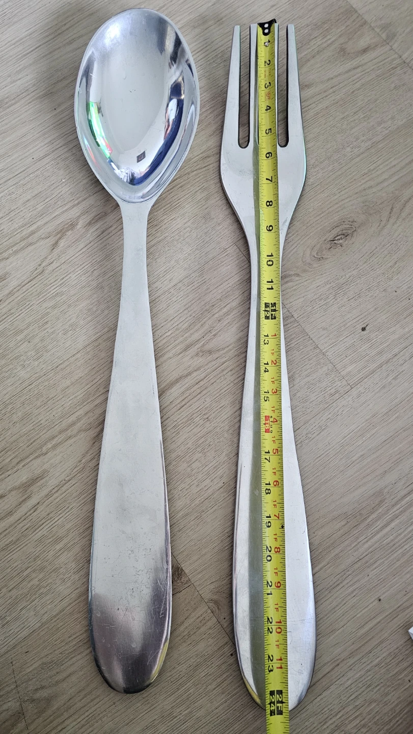Oversized Spoon and Fork Set - photo 3