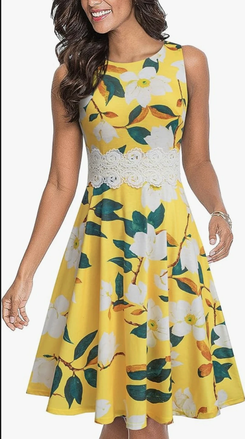 Women's Floral Sleeveless Dress - photo 3