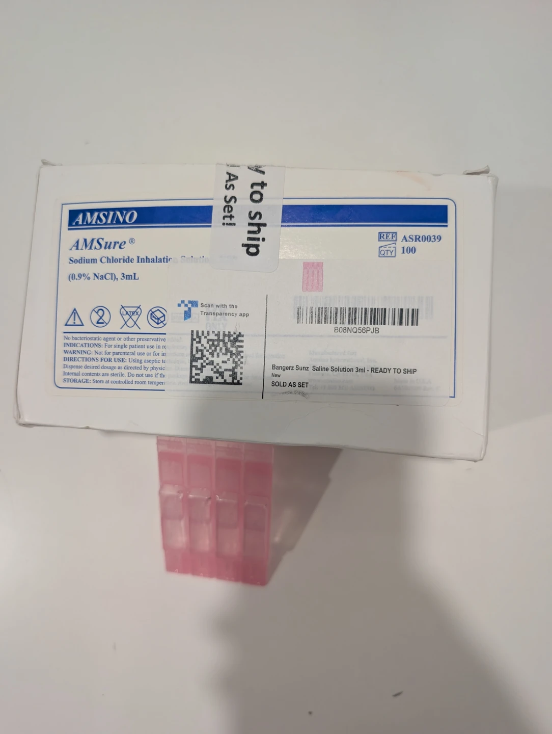 100 AMSino Amsure Sodium Chloride Inhalation Solution 3ml