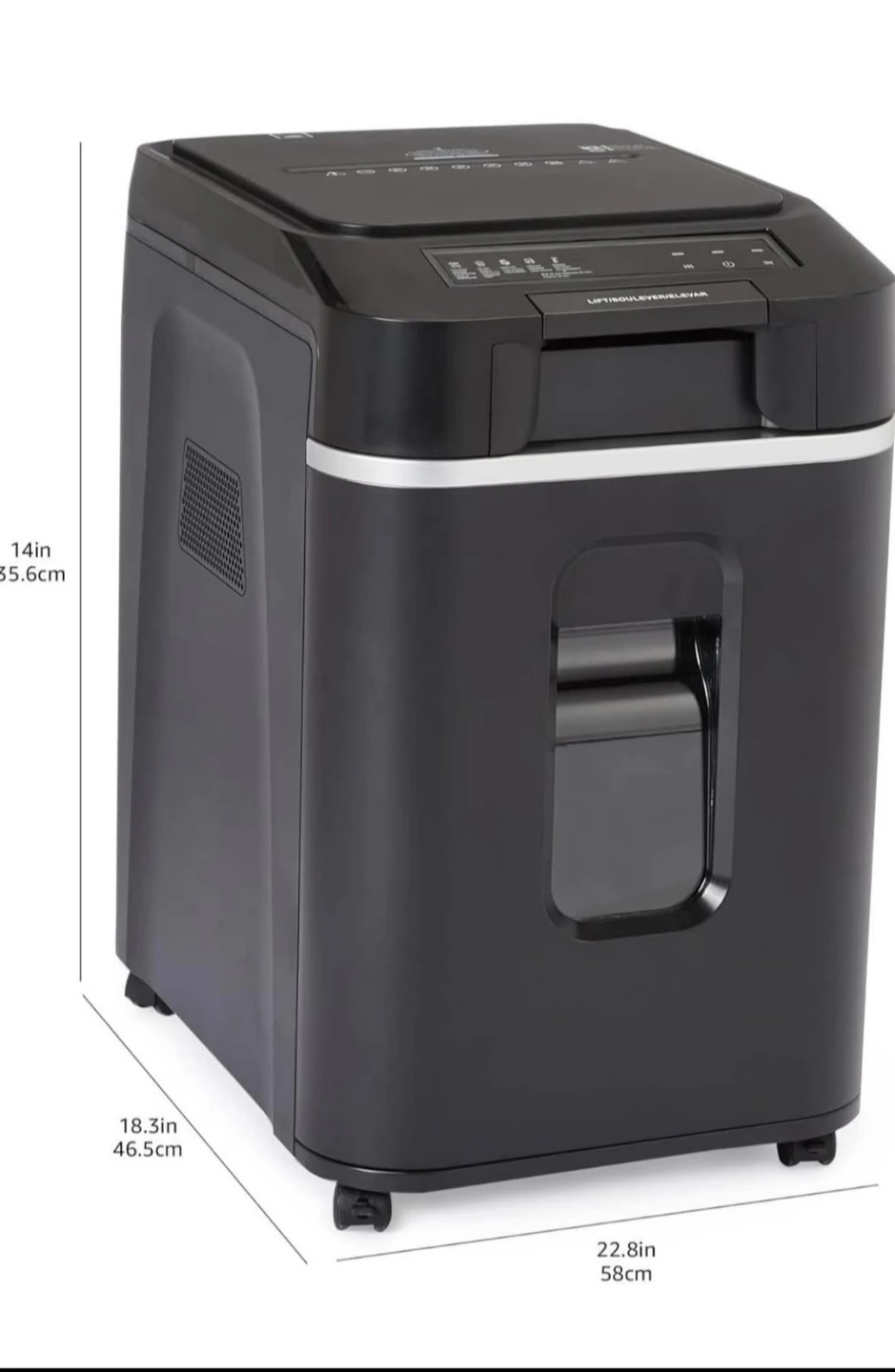 Amazon Basics 200-Sheet Auto Feed Paper Shredder - photo 5