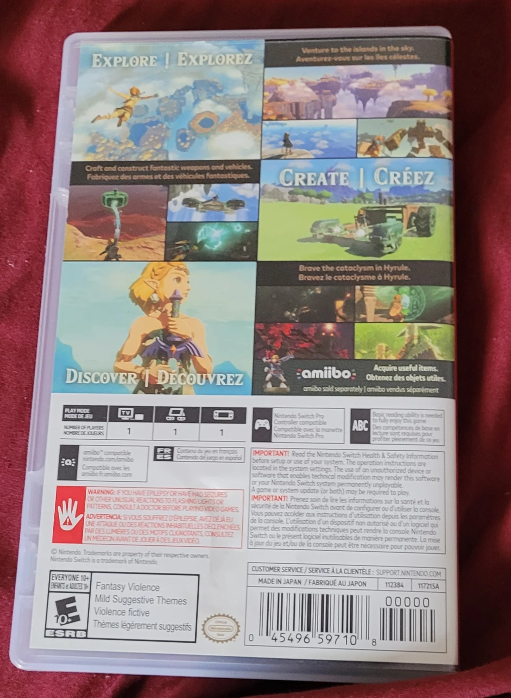 The Legend of Zelda: Tears of the Kingdom Nintendo Switch Game - photo 3