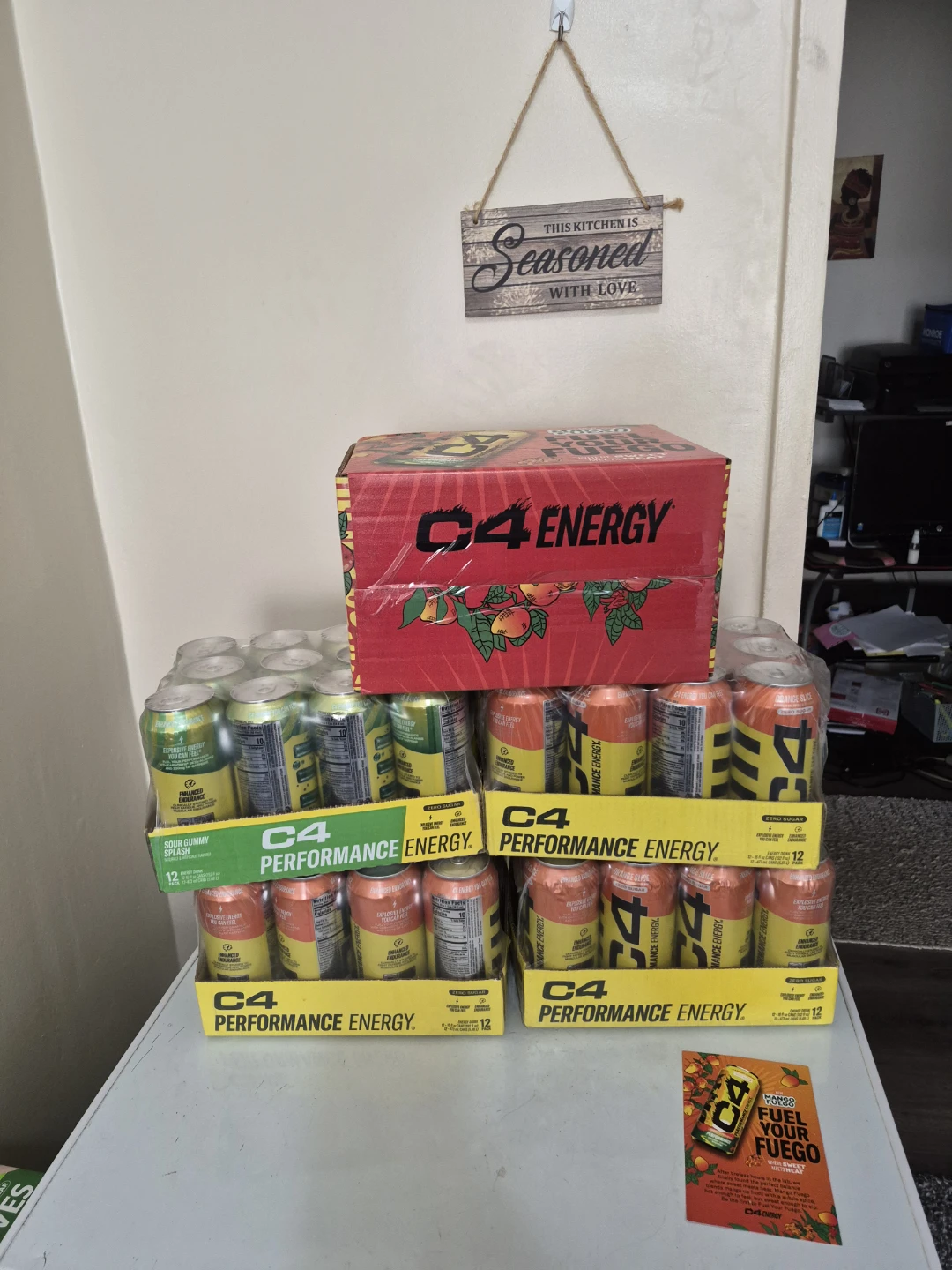 C4  Energy Drink -Mango Fuego, Orange Slice, Sour Gummy Splash) - photo 4