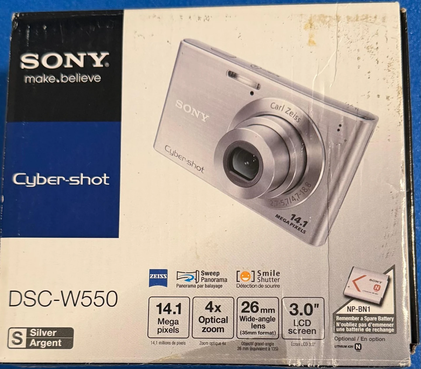 Sony Cyber-shot DSC-W550 Digital Camera - Silver
