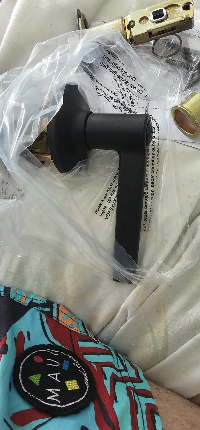 Black Lever Door Handle Set - photo 2