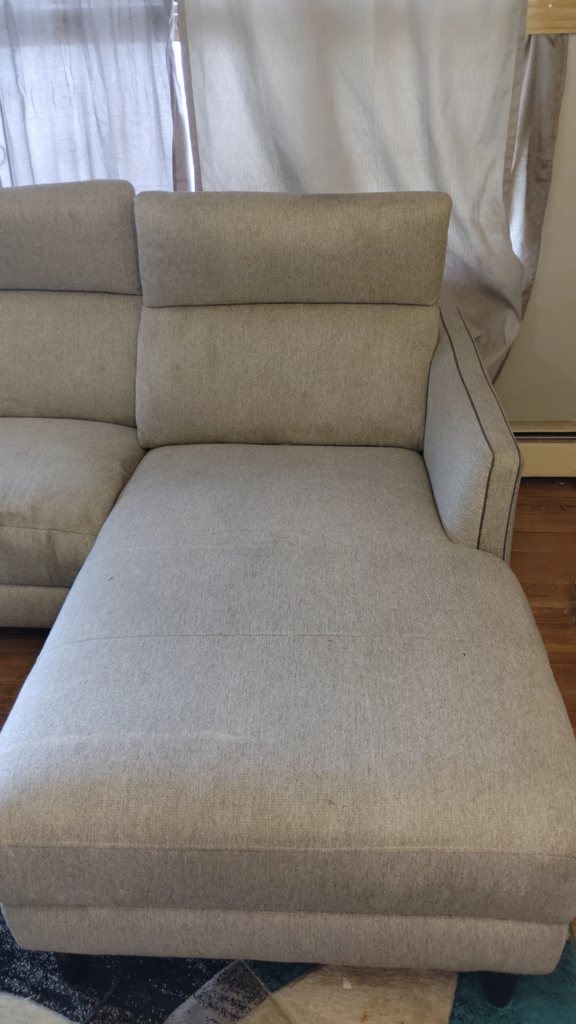 Light Gray Sectional Sofa with Chaise - photo 2