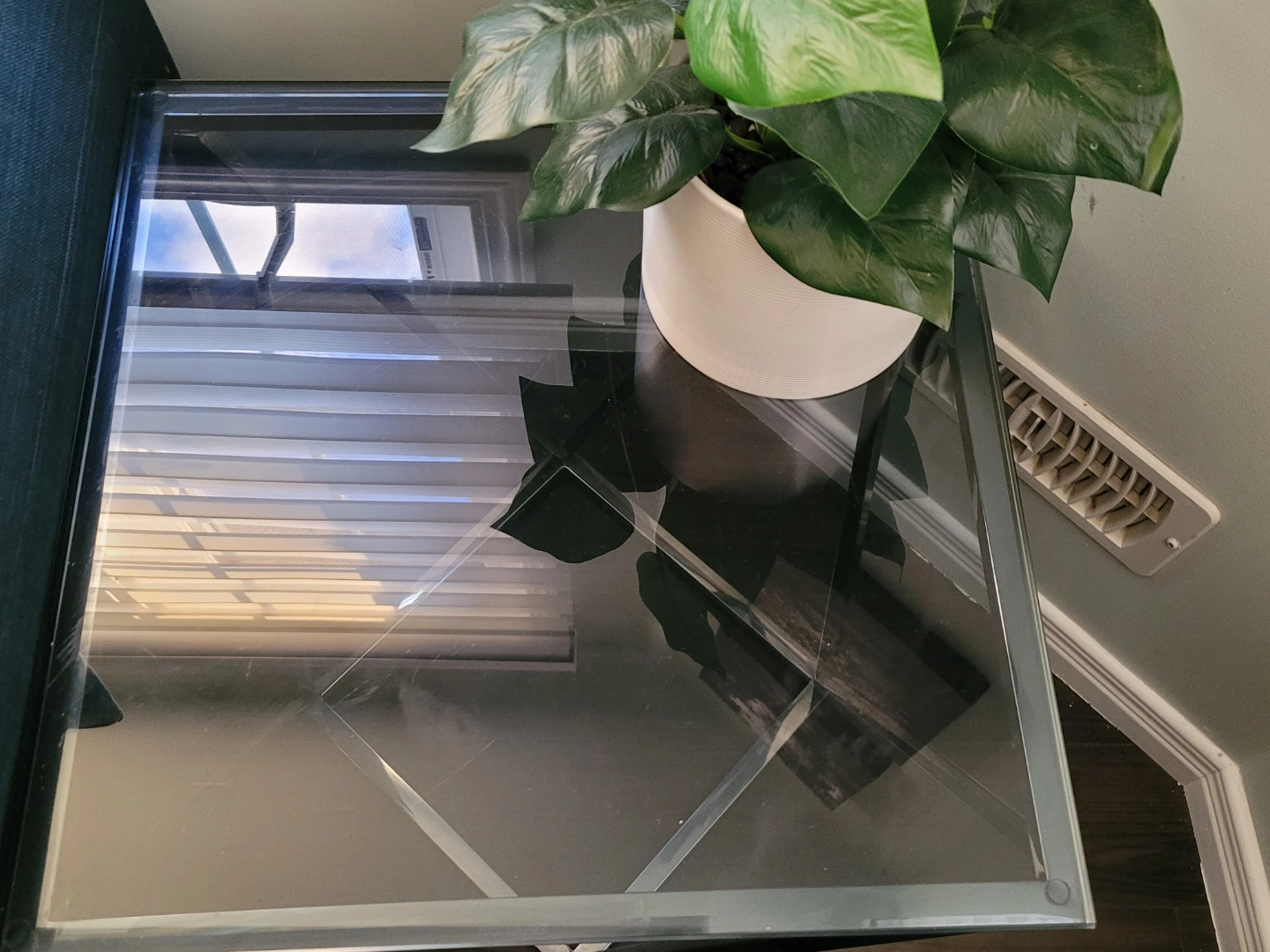 Glass and Metal Coffee Table and a corner table - photo 2