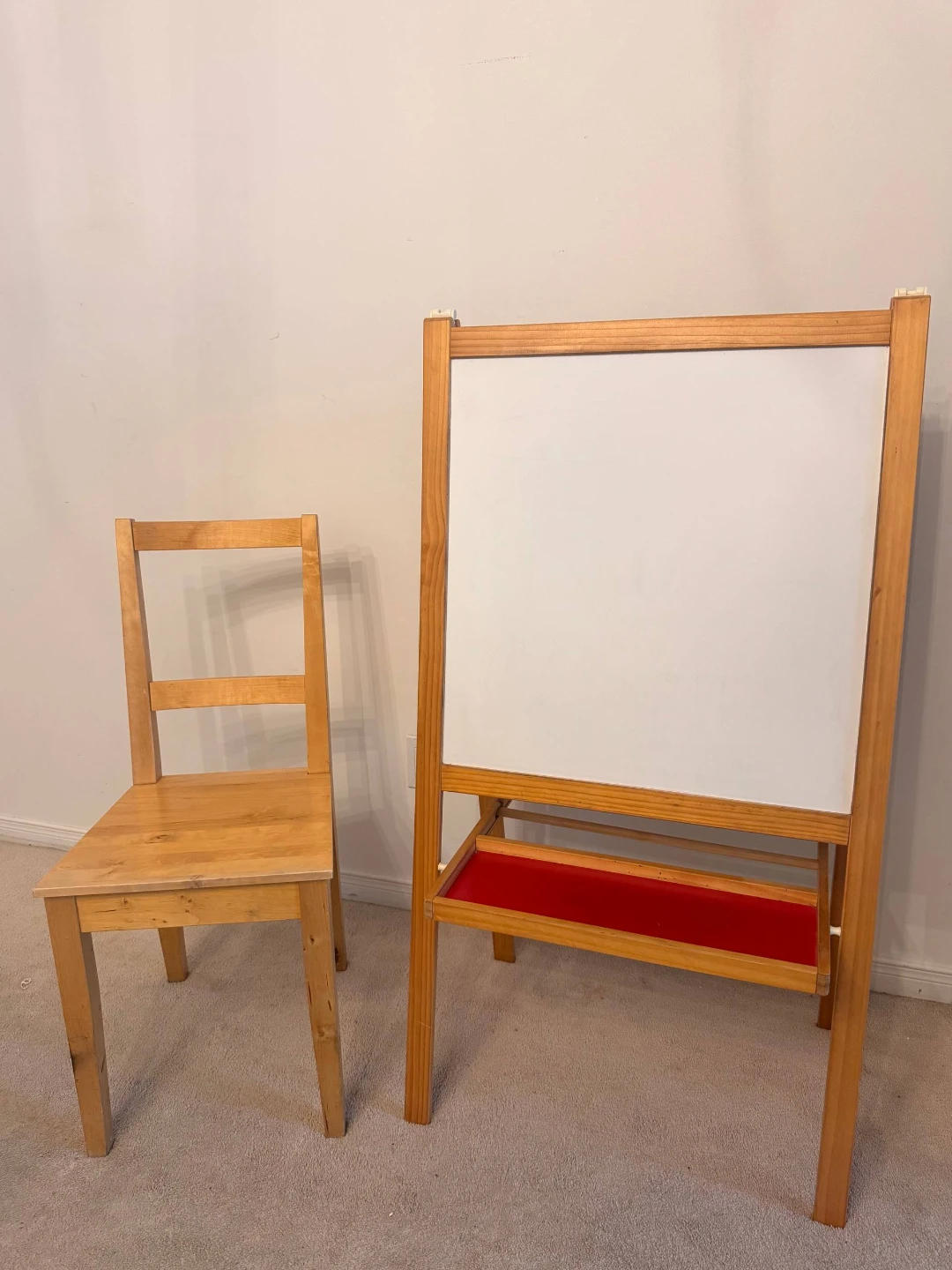 Wooden Easel  Double Side and Chair Set - photo 2