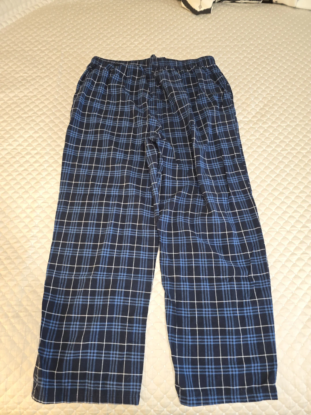 XXL - Covington Blue Plaid Drawstring Lounge Pants (PRE-LOVED) - photo 2