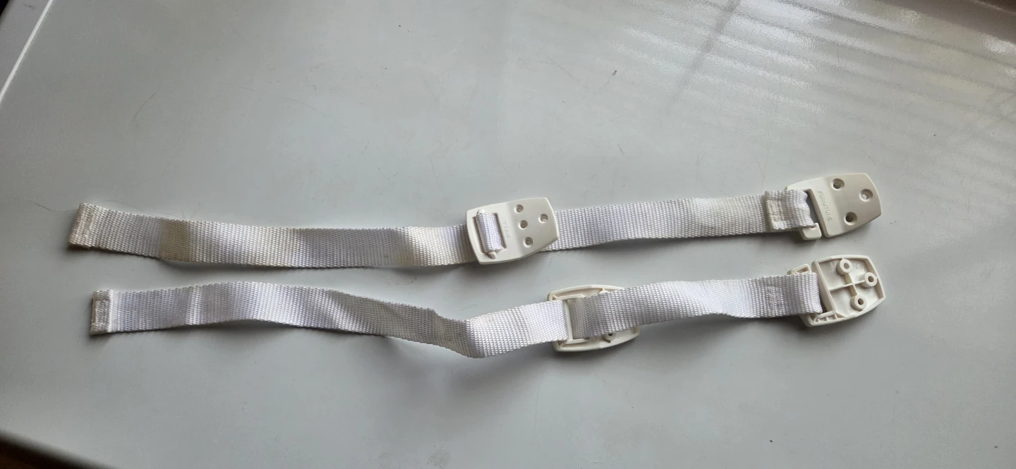 Emerg Prep White Furniture Straps (2 Pack)