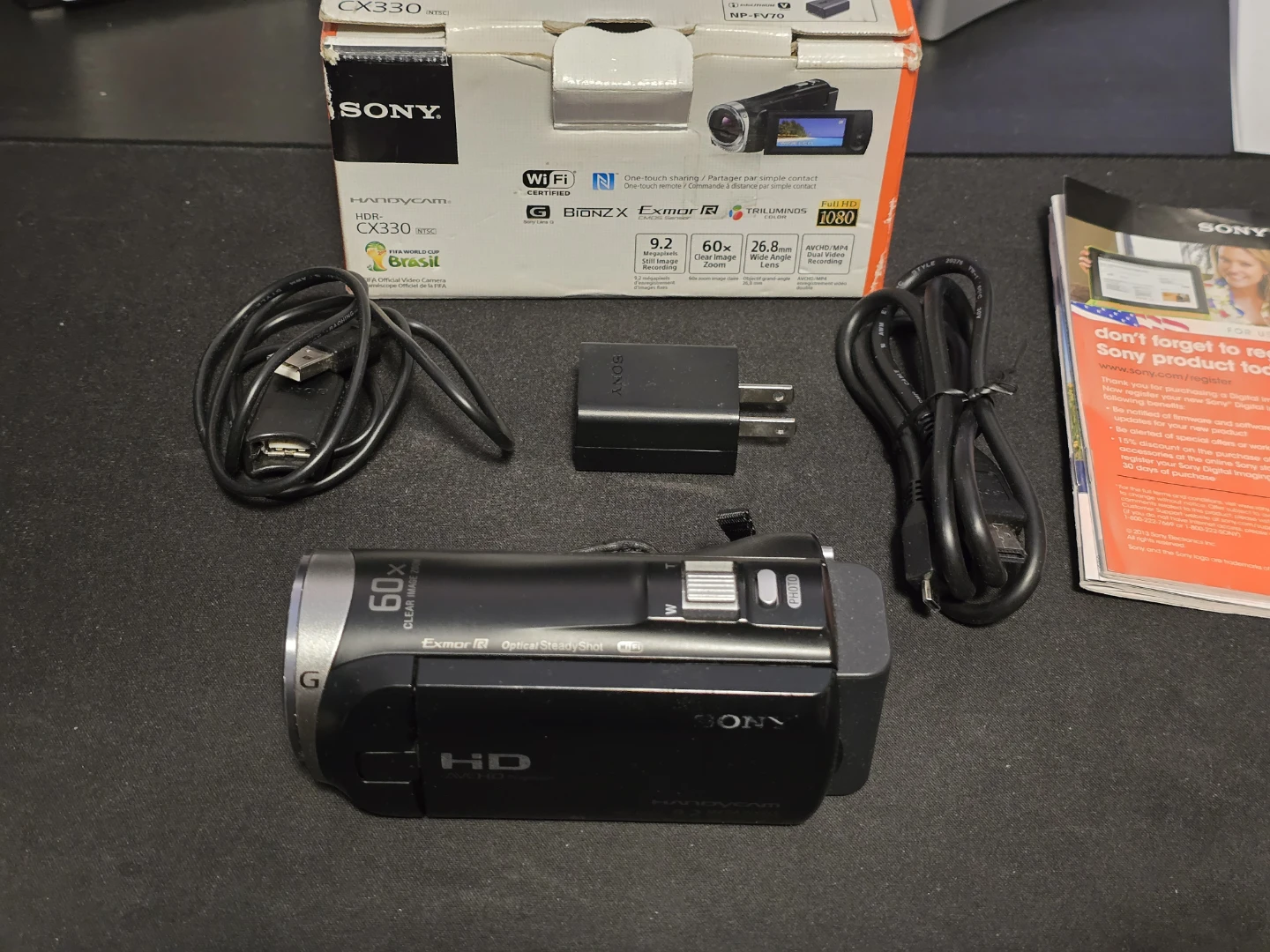 Sony Handycam HDR-CX330 HD Camcorder - Boxed with Accessories - photo 2