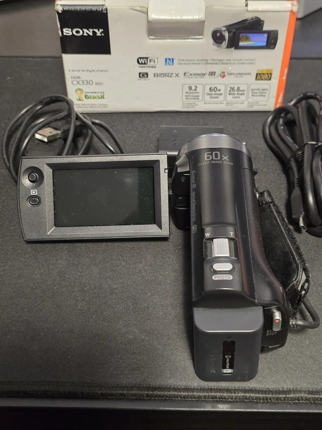 Sony Handycam HDR-CX330 HD Camcorder - Boxed with Accessories - photo 3