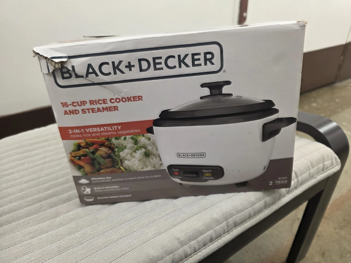 Black+Decker 16-Cup Rice Cooker and Steamer - photo 4