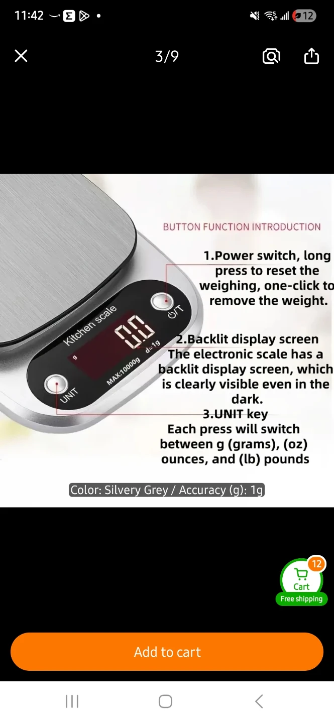Digital Kitchen Scale - photo 5