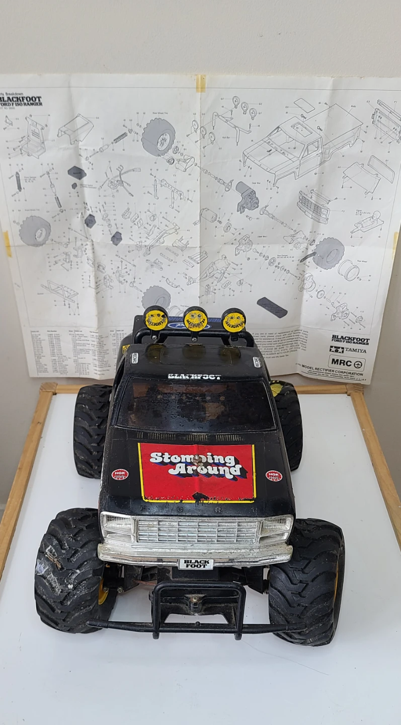 Vintage Tamiya Blackfoot R/C Truck 1980s Great Condition - photo 2