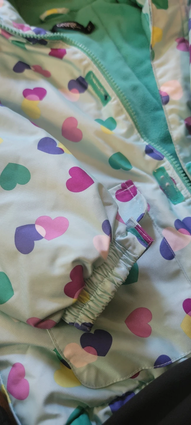 George Kids Heart Print Winter Jacket Size 5T - photo 3