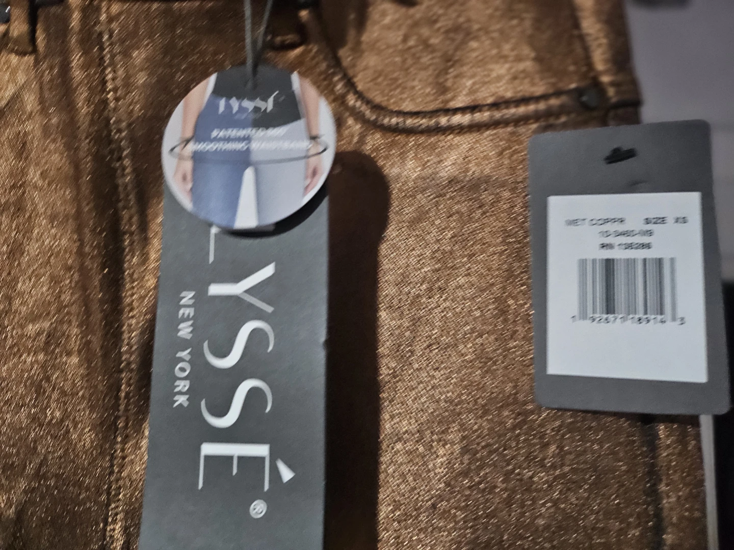 Lysse New York Wet Copper Jeans Size XS - photo 3