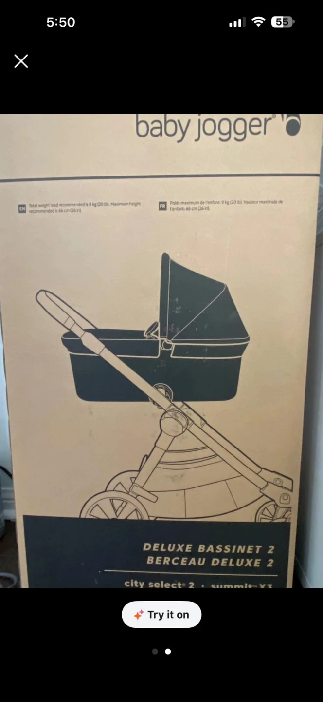 Baby Jogger Deluxe Bassinet 2 – Nearly New - photo 2