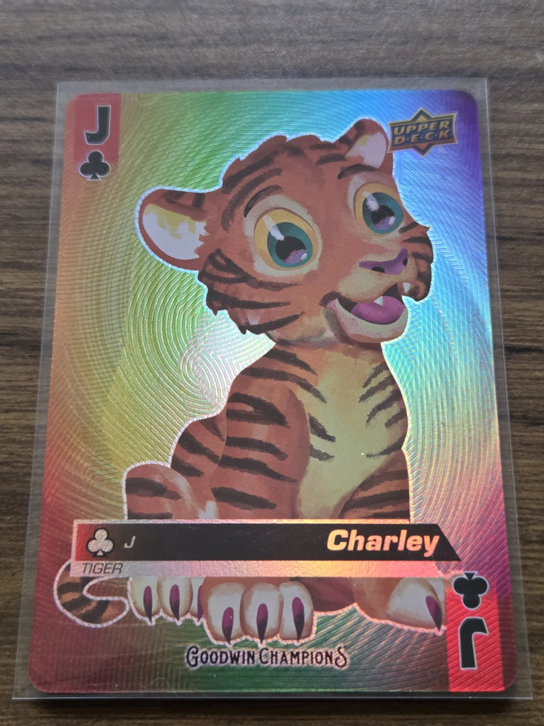 2021 Upper Deck Goodwin Champions Charley Tiger Jack of Clubs