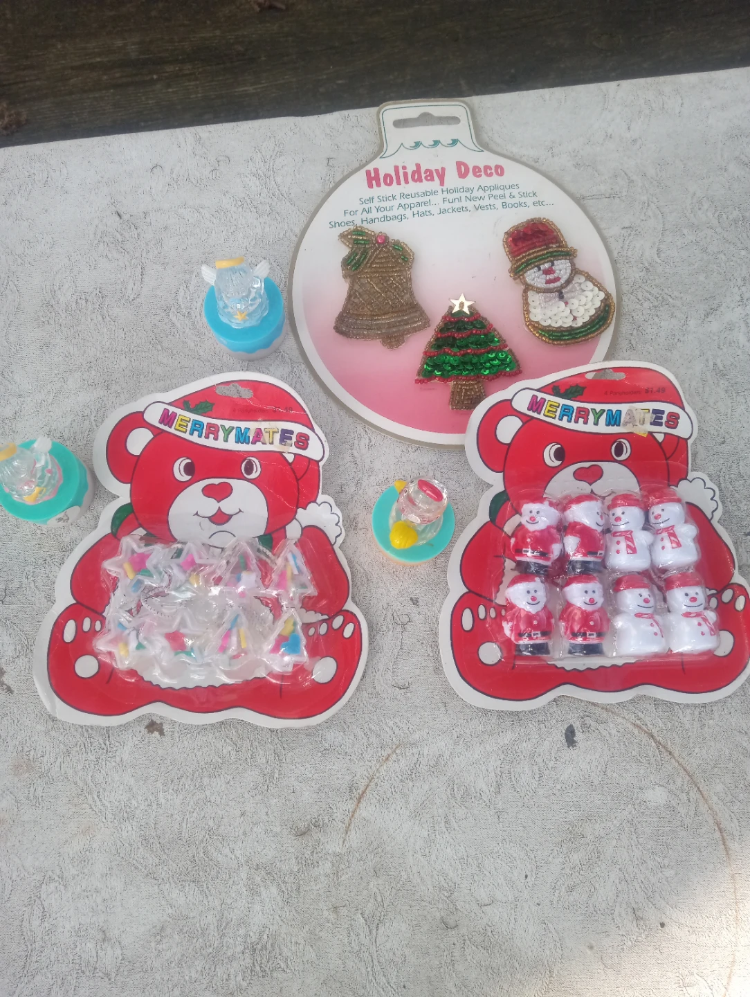 Merrymates Christmas Deco stickers mini ornaments and stampers