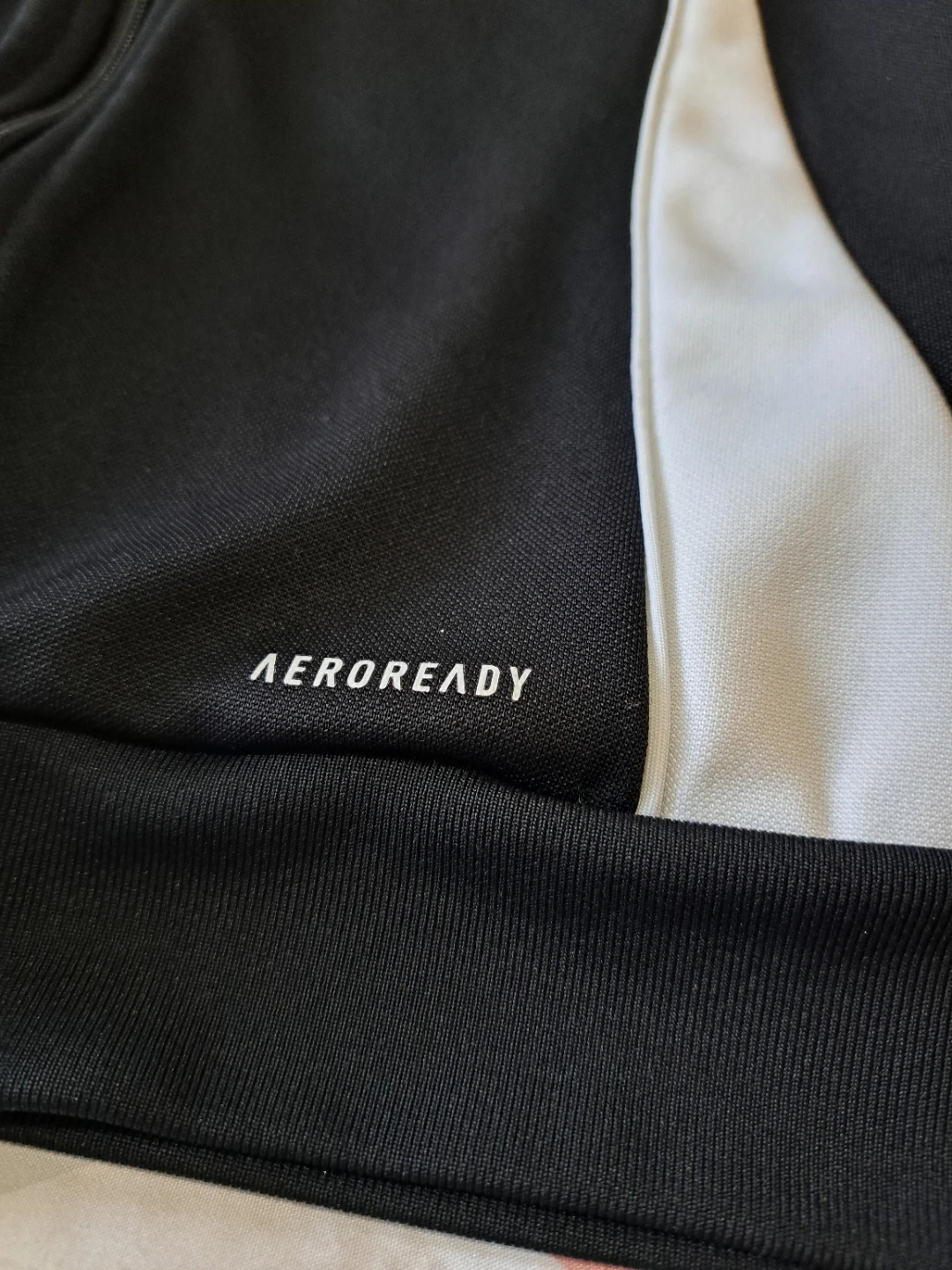 Adidas AEROREADY Track Jacket - Black/White - Youth Size 11-12Y - photo 3