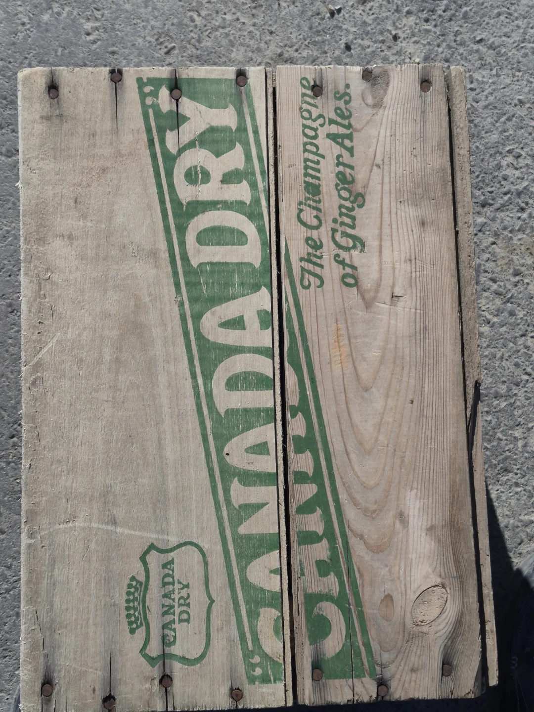 Vintage 1970 Canada Dry Wooden Crate - photo 5