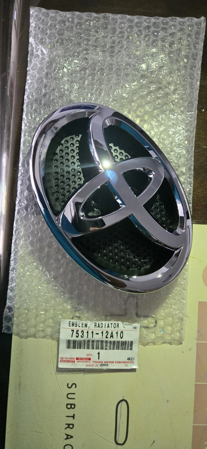 OEM Toyota Radiator Emblem 75311-12A10