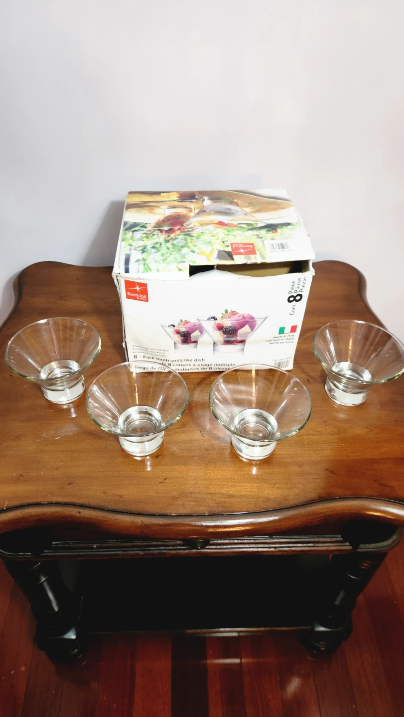 Bormioli Rocco 8-Pack Multi-Purpose Glass Dessert Dishes