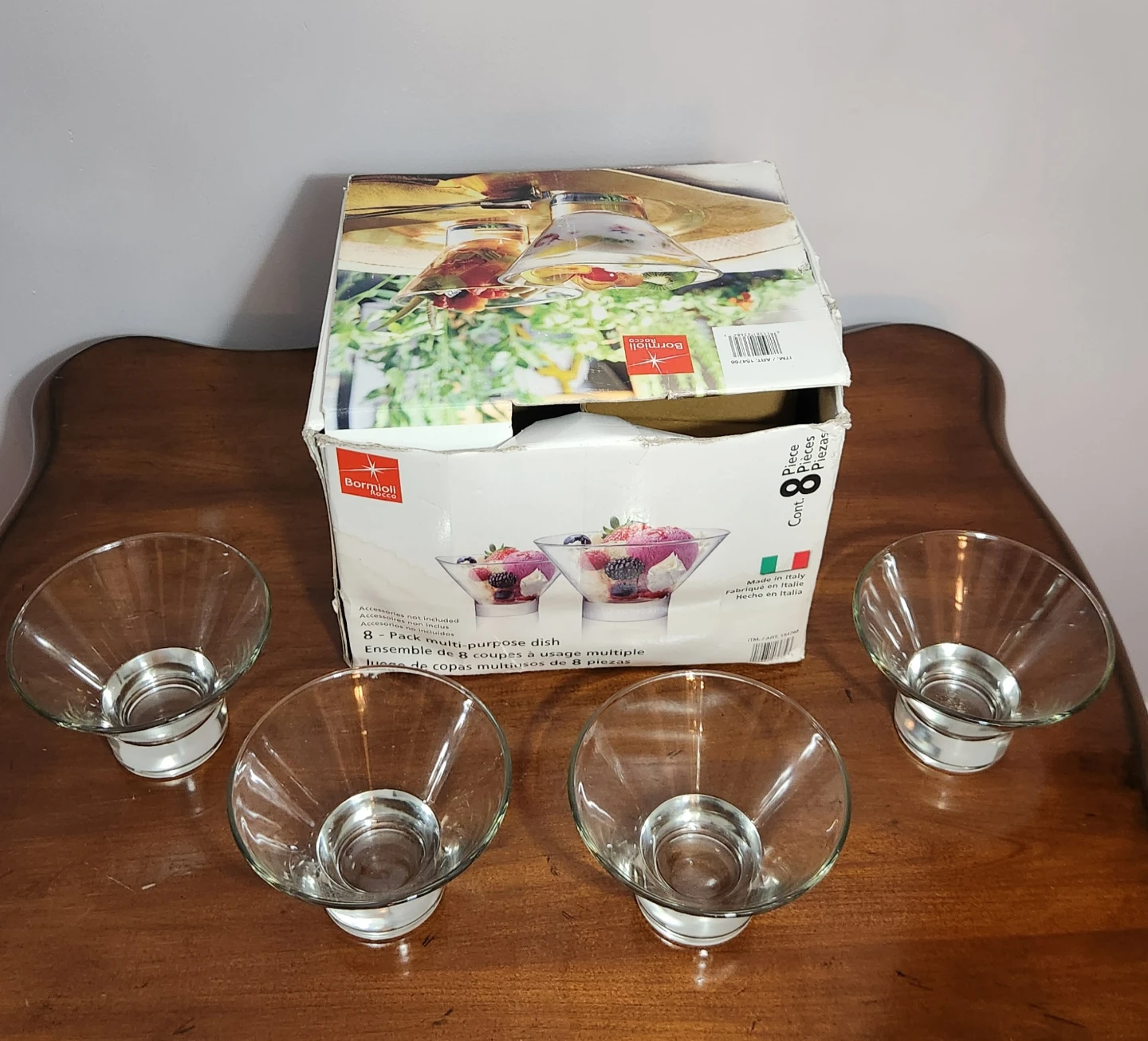 Bormioli Rocco 8-Pack Multi-Purpose Glass Dessert Dishes - photo 3