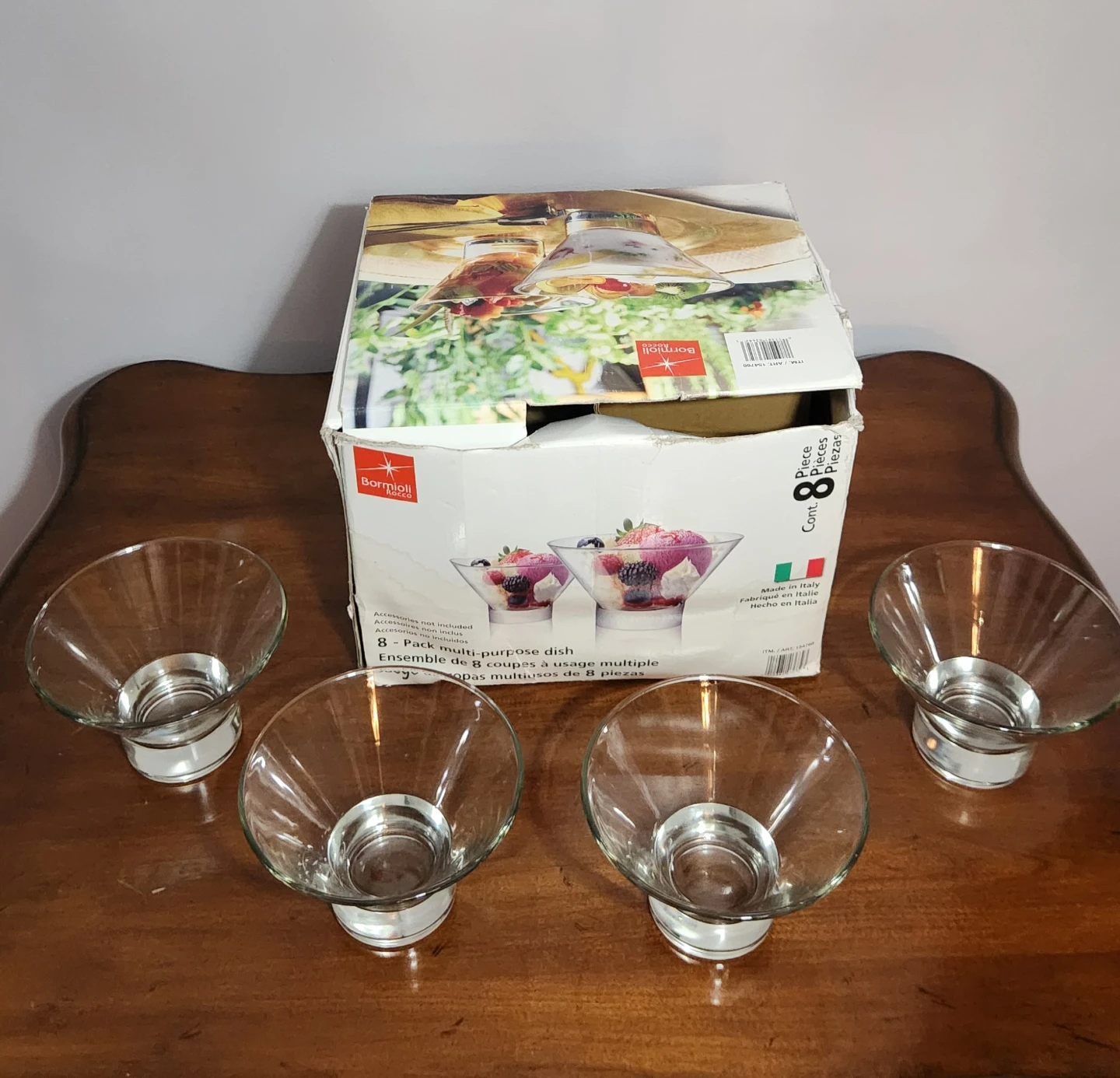 Bormioli Rocco 8-Pack Multi-Purpose Glass Dessert Dishes - photo 4