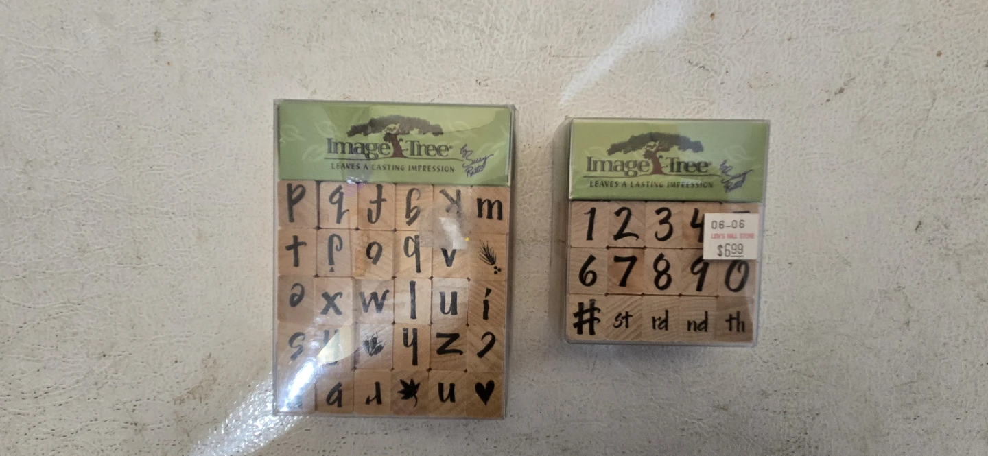 Image Tree Alphabet and Number Stamps