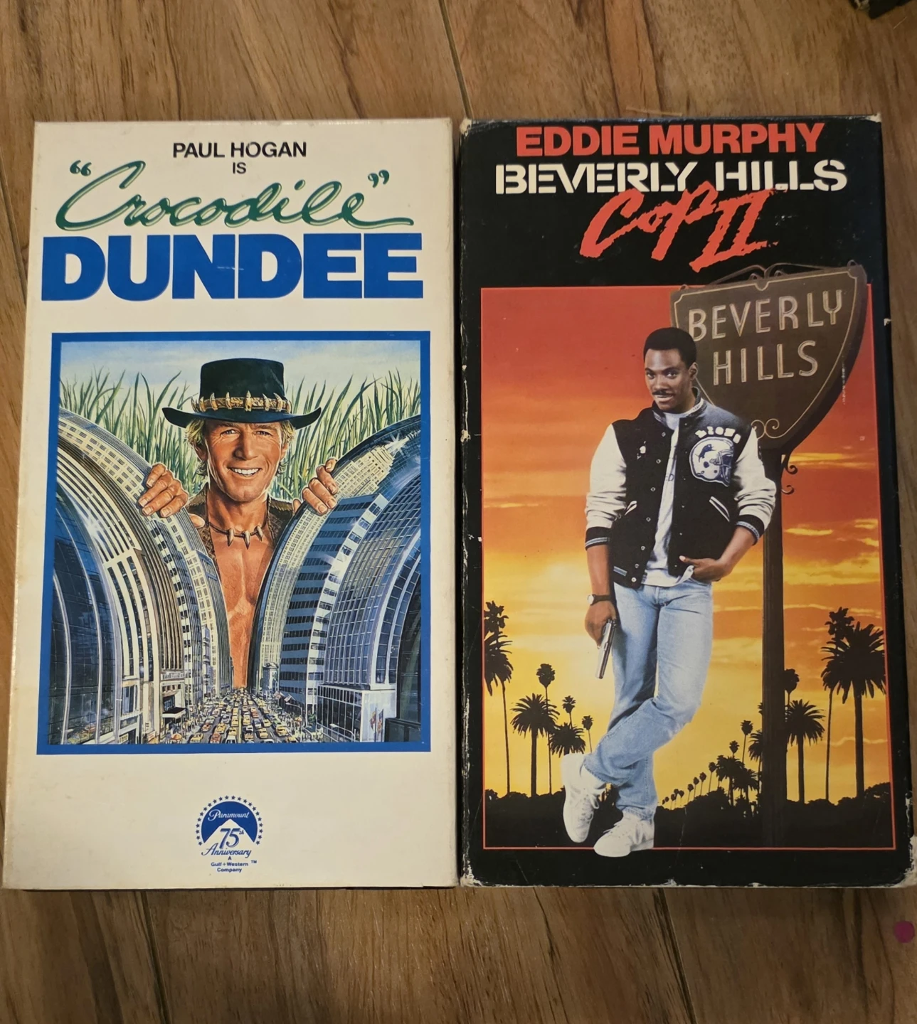 Crocodile Dundee & Beverly Hills Cop II VHS Tapes