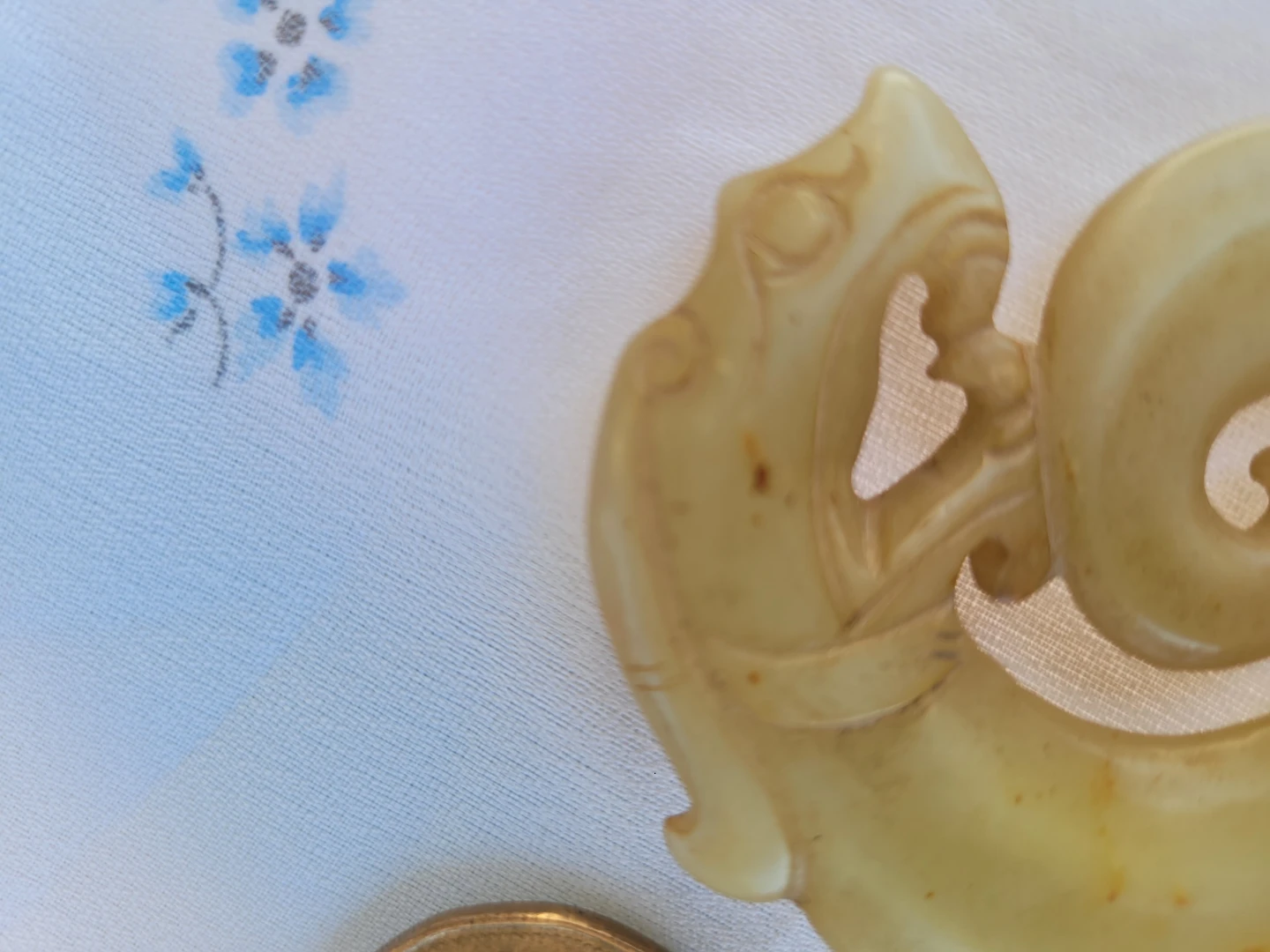 Carved Jade Dragon Pendant - photo 2