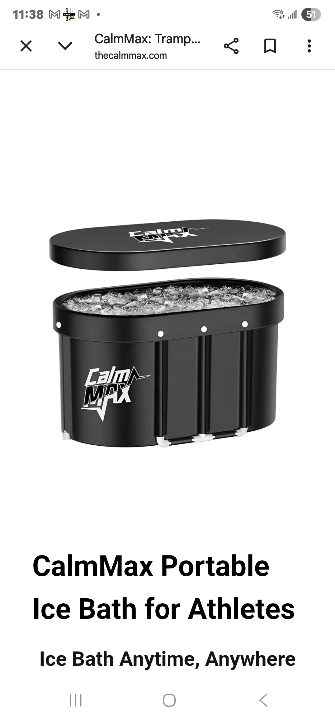 CalmMax Portable Ice Bath Tub