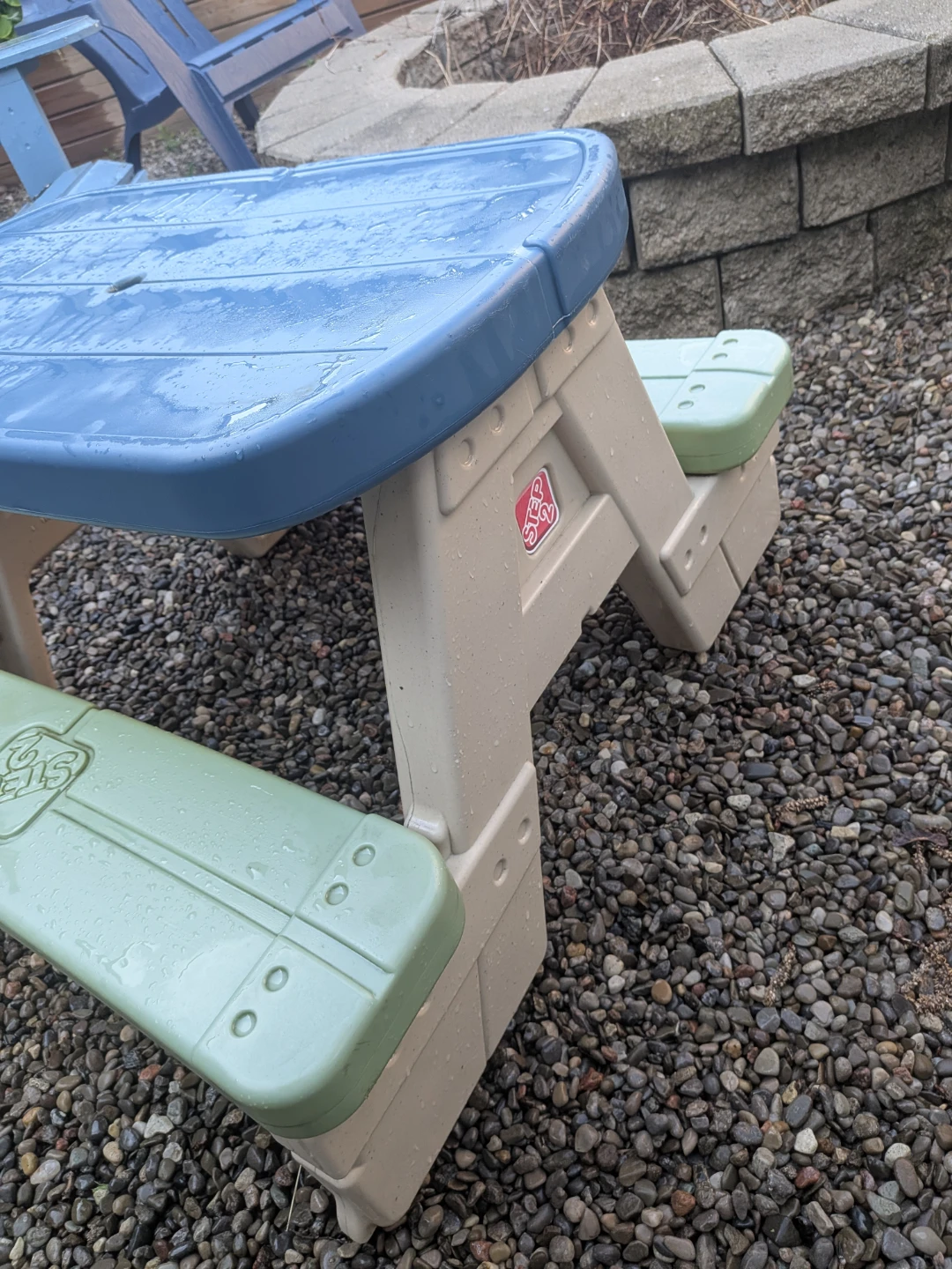 Step2 Kids Picnic Table with Attached Benches - photo 3