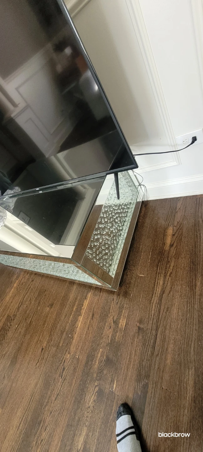 Mirrored Storage Bench with Crystal Accents - photo 3