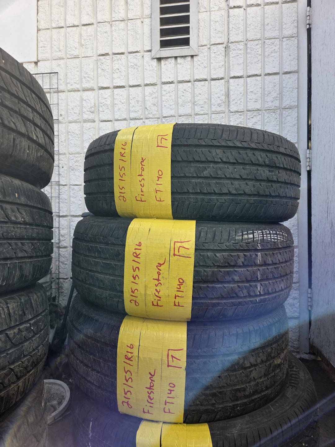 3 Firestone FT140 Tires 215/55R16