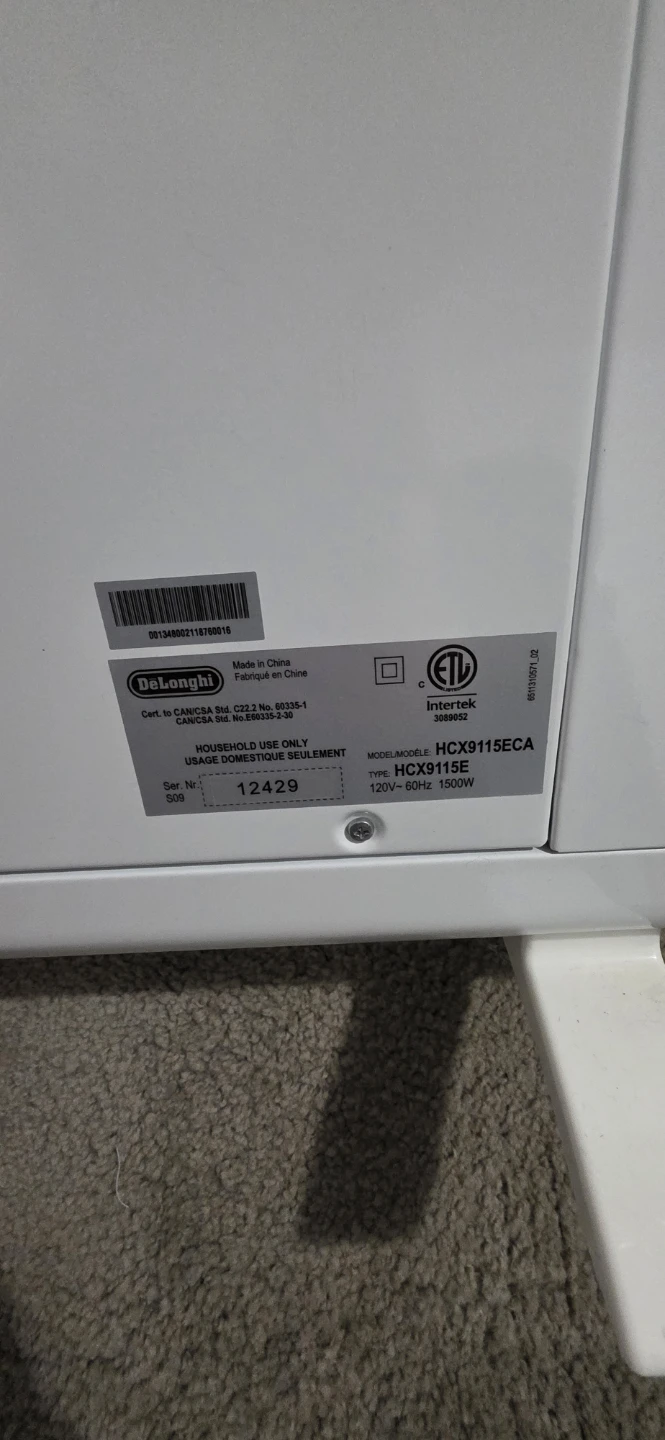 DeLonghi HCX9115E Radiant Heater - photo 2