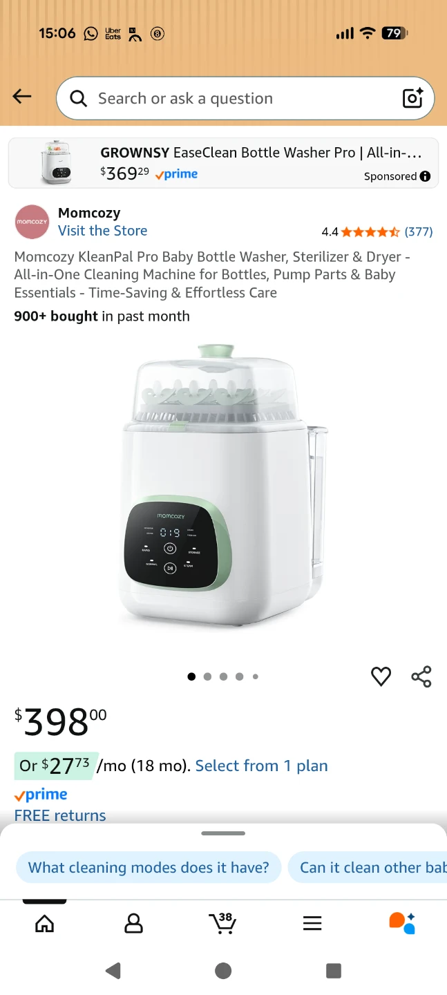 Momcozy Baby Bottle Sterilizer - photo 2