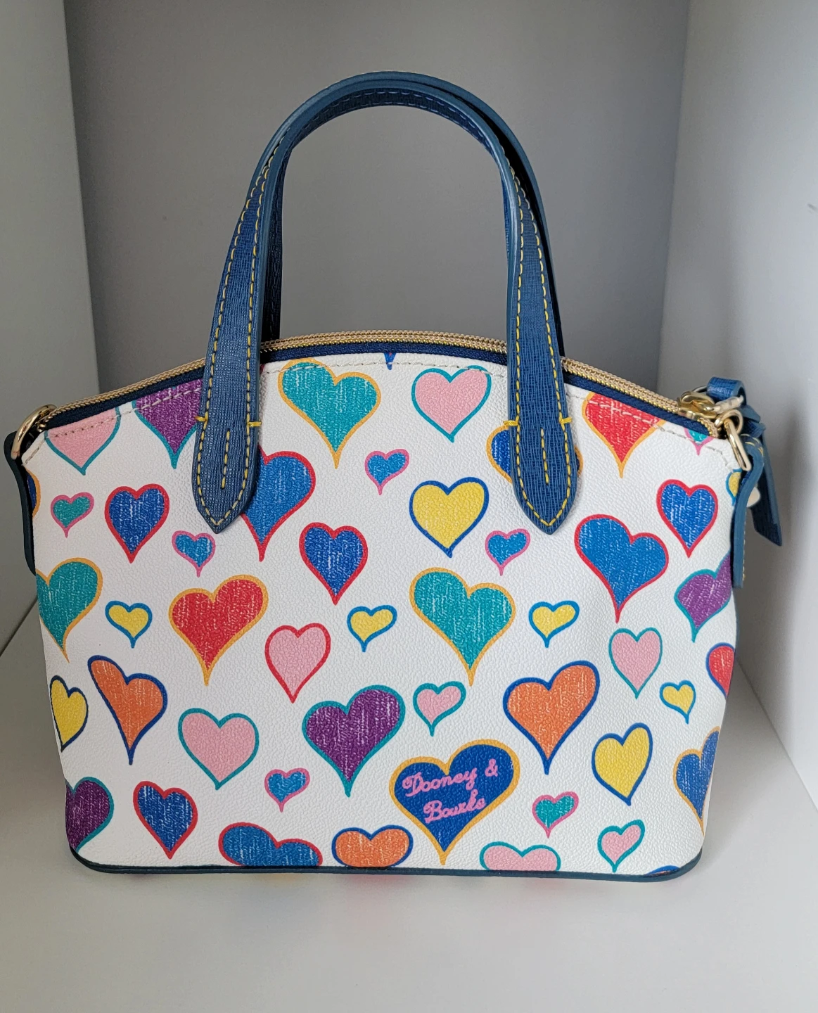 Dooney & Bourke White Hearts Satchel Bag - photo 4