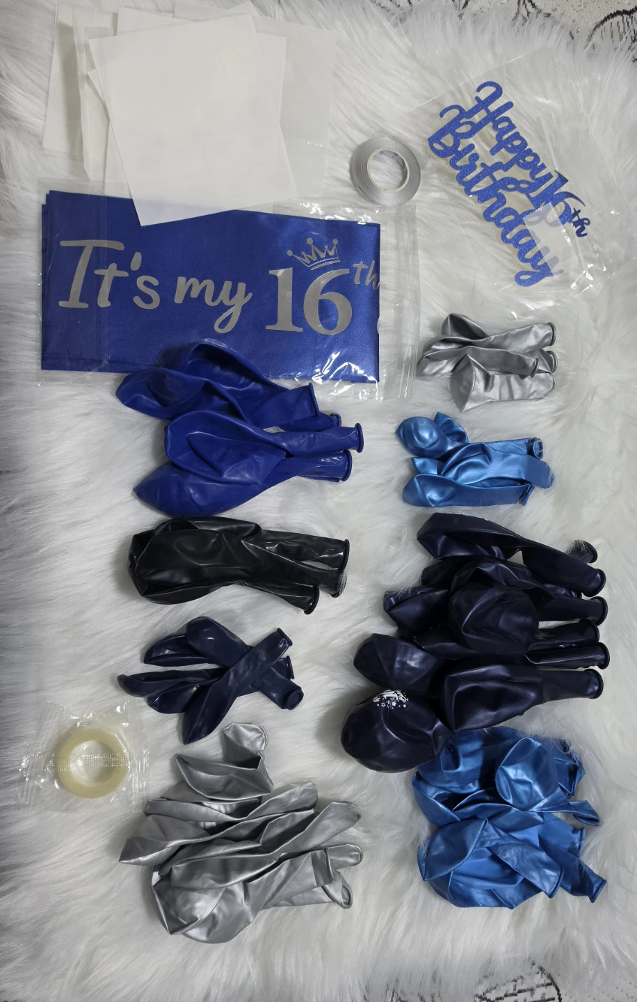 Happy 16th Birthday Party Supplies Set ballons - photo 2