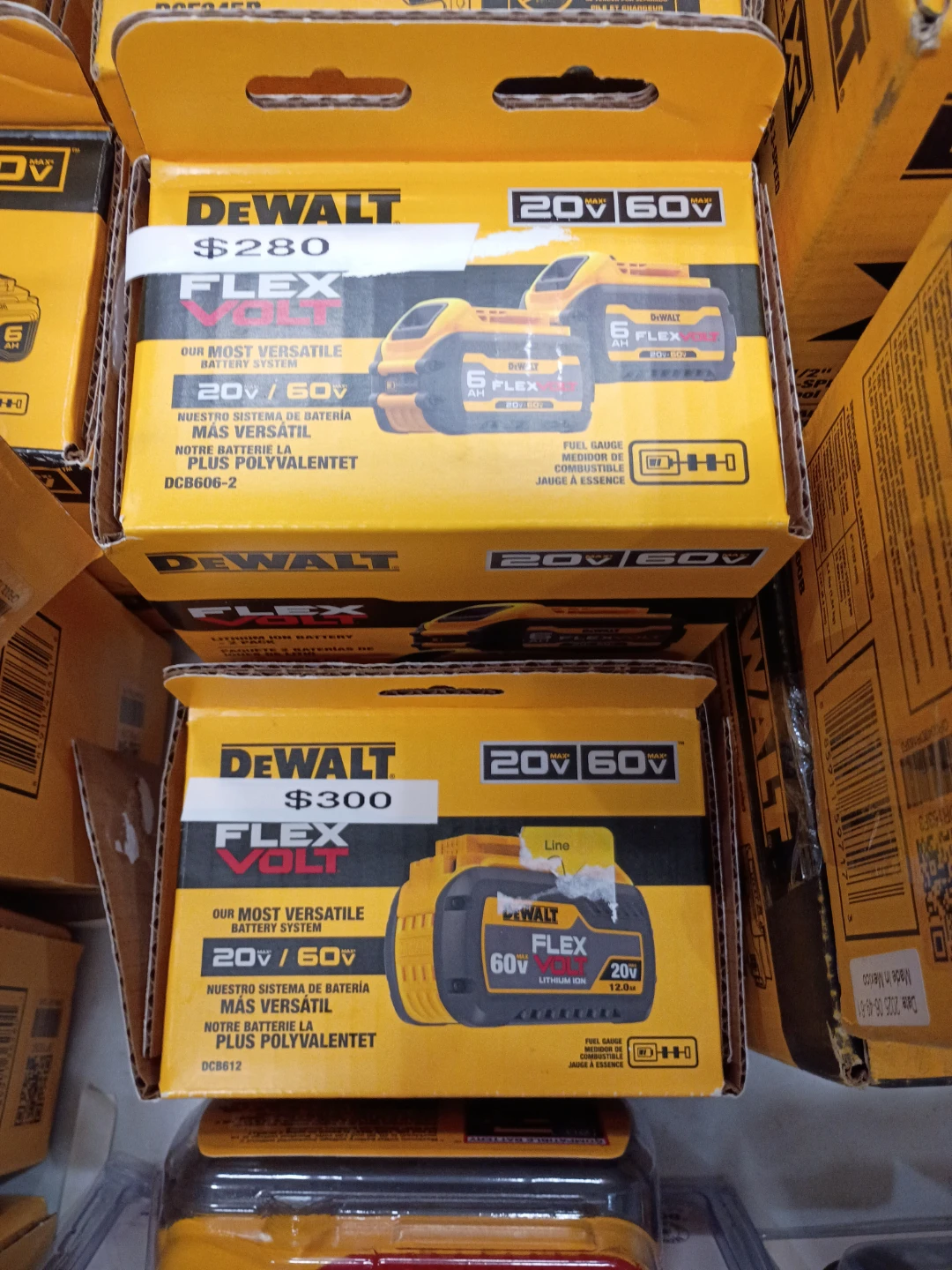 DEWALT FLEX VOLT 60V/20V MAX Lithium Ion Battery System