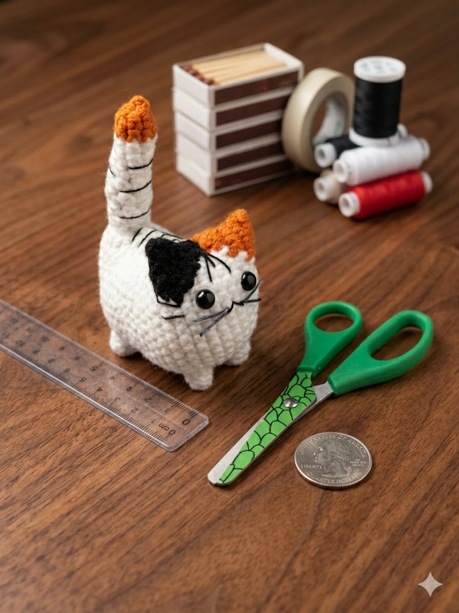 Handmade Crochet Cat Plush Toy