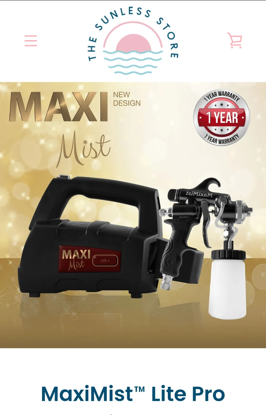 MaxiMist Lite Plus Tanning Airbrush Spray Tan Machine