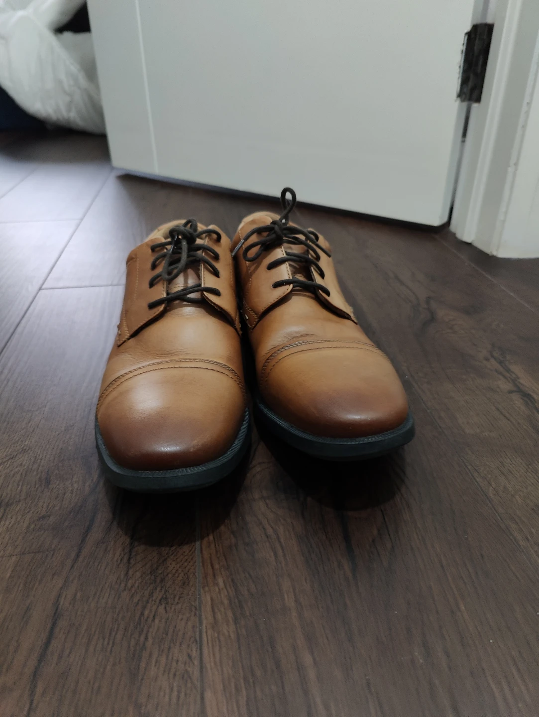 Nunn Bush Men's Brown Leather Oxford Dress Shoes