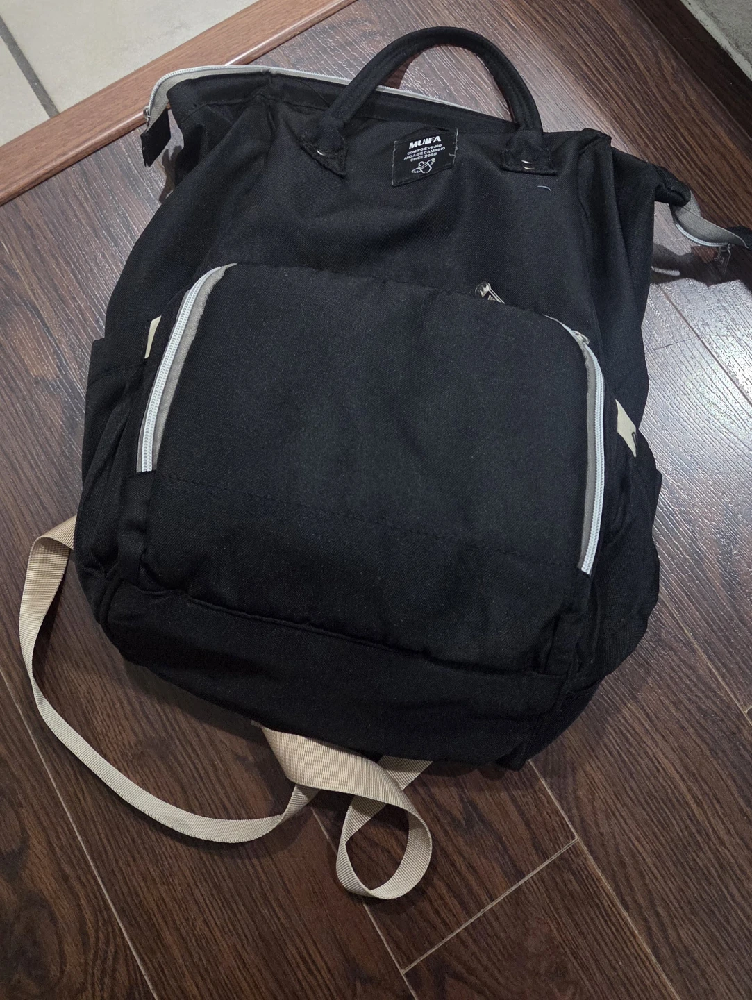 MUIFA Black Diaper Backpack - photo 4
