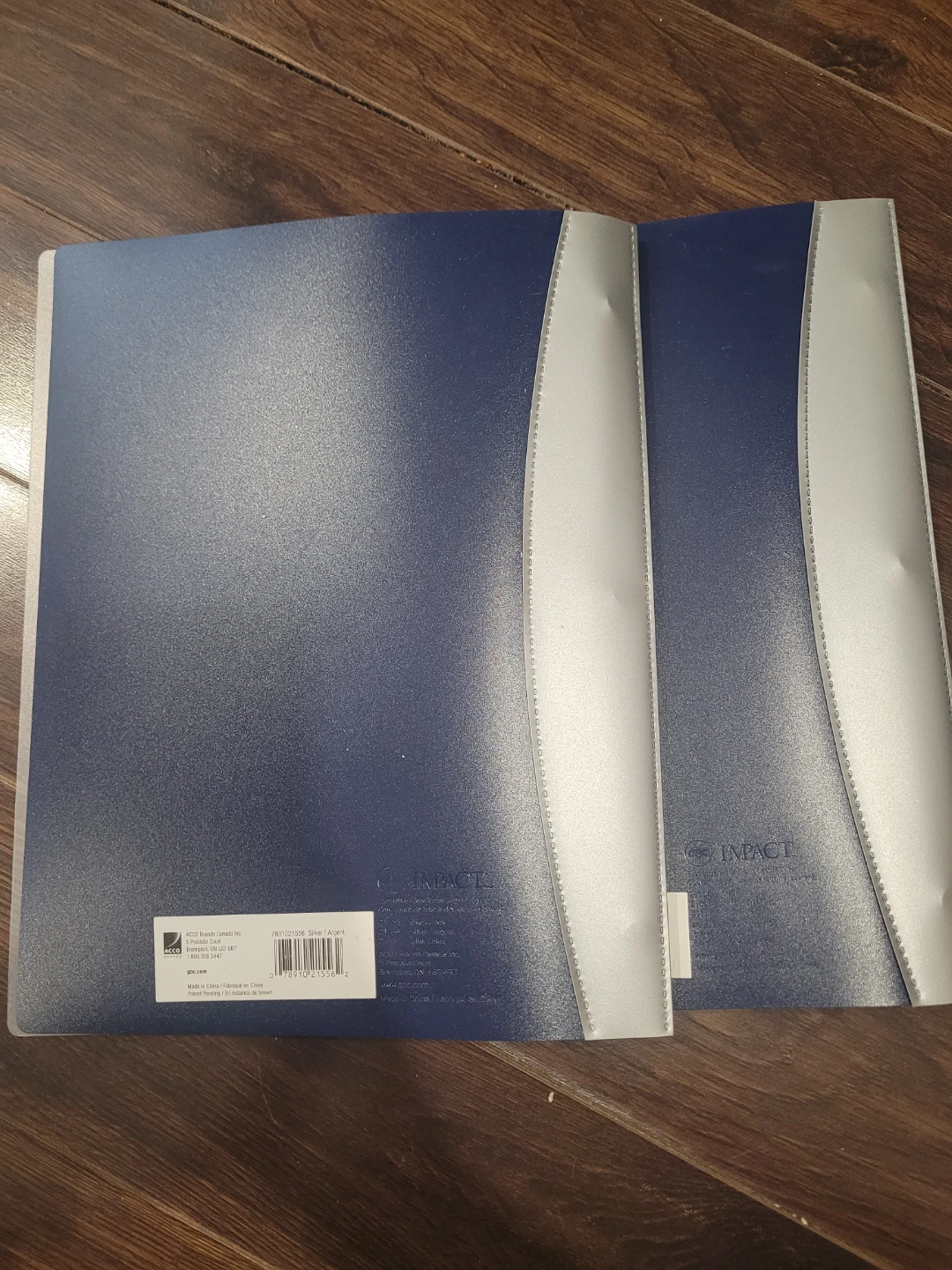 IMPACT 3-Ring Binder Blue/Grey - Set of 2 - photo 2